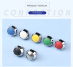 12MM Small Mini Metal Push Button Switch 12V 220v On Off Start Stop Momentary Colorful Black Oxide Waterproof Round Head Wedding