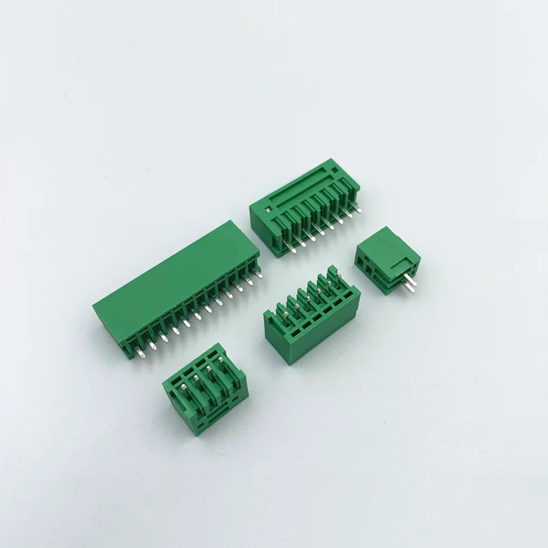 10Pairs 15EDG 2.54 mm KF2EDG PCB Screw Terminal Block Connector Right Angle/ Straight Needle Plug Pin Header Socket 2-12 Pin