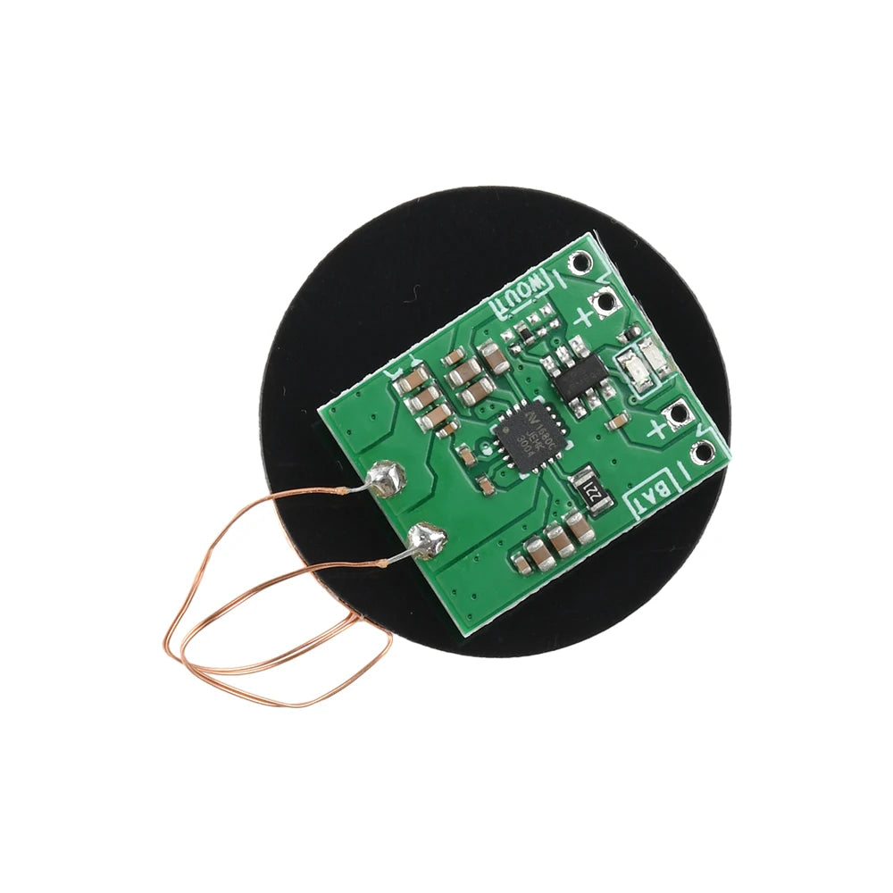 Small Coil Wireless Charging Receiver Module PCBA Built-In 3.7V Lithium Battery Modification Program For DIY Electronic Devices