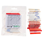 270PCS 27Values 1/2W Zener Diode Kit 2V4-33V for Voltage Regulation Electronic Projects 2V4 33V