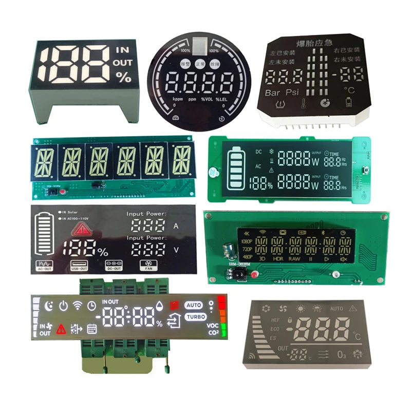 Cheap Green Digital 3-Digit 7-Segment LED Display Board Animation Function High Brightness (500-1200 Cd) 18-Month Warranty for