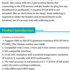 MAX31865 Temperature Sensor Module GY-MAX31865 RTD Digital Conversion Module Electronic DIY Board PT100-PT1000 for Arduino