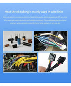 1M/5M 4:1 Black Heat Shrink Tube With Glue Thermoretractile Heat Shrinkable Tubing Dual Wall 4 6 8 12 16 18 20 24 32 36 40 52 72