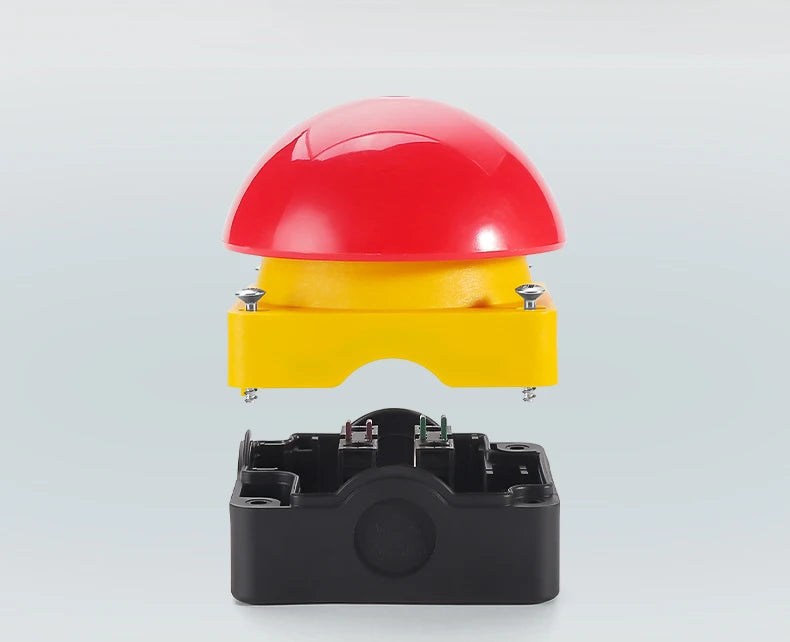 ENMG Big Mushroom Button Switch EFAK IP65 Foot Pedal Hand Tap Self-Resetting Waterproof Dustproof Emergency Stop Switch Locking