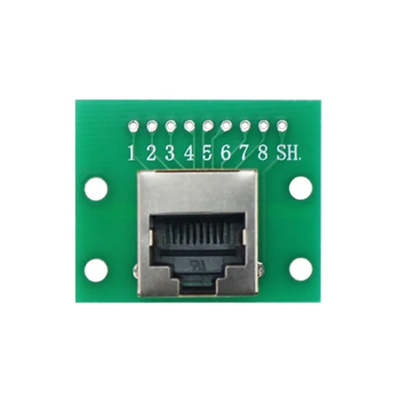 1Pcs RJ45 Adapter Board To XH2.54 Modular Ethernet Connector Adapter Network Interface + Breakout Board + Pin Header