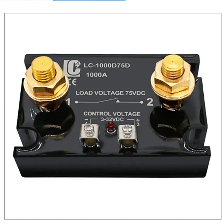 LCTC SSR-1000DD DC Control DC Solid State Relay 1000A High Power DC Relay Single Phase 3-32VDC Large Current Crydom With LED