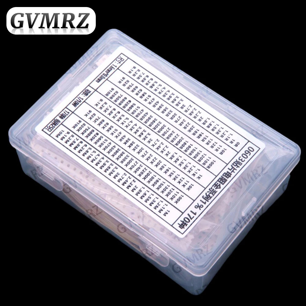 170/146/60Values 1K-5K 0603 0805 0402 1206 SMD resistor sop 1% Each 50PCS Each 25PCS 1k 2k 3k 4k 5k