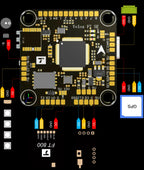 T-motor Velox F7 SE+V50A SE HD Stack (AM32) FC Flight Controller ESC for FPV Racing Drones