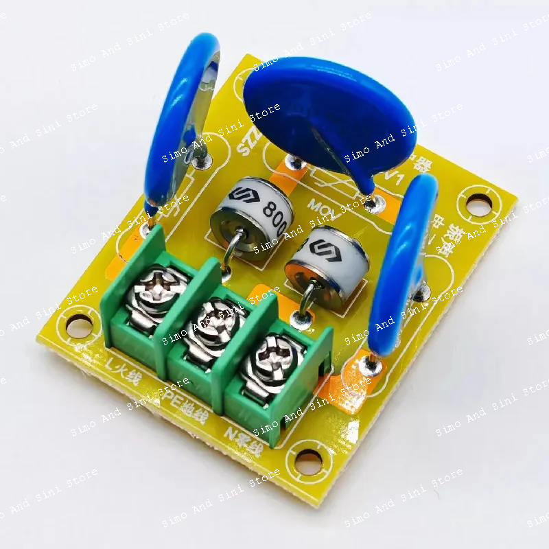 ghxamp ac power surge protector with gas discharge tube & varistor for & overvoltage protection - size 48x38x28mm 1pc