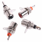 20/100PCS RCA Panel Mount Connector 6 Color RCA Female Socket RCA Panel Mount Audio Socket Plug Connector Bulkhead