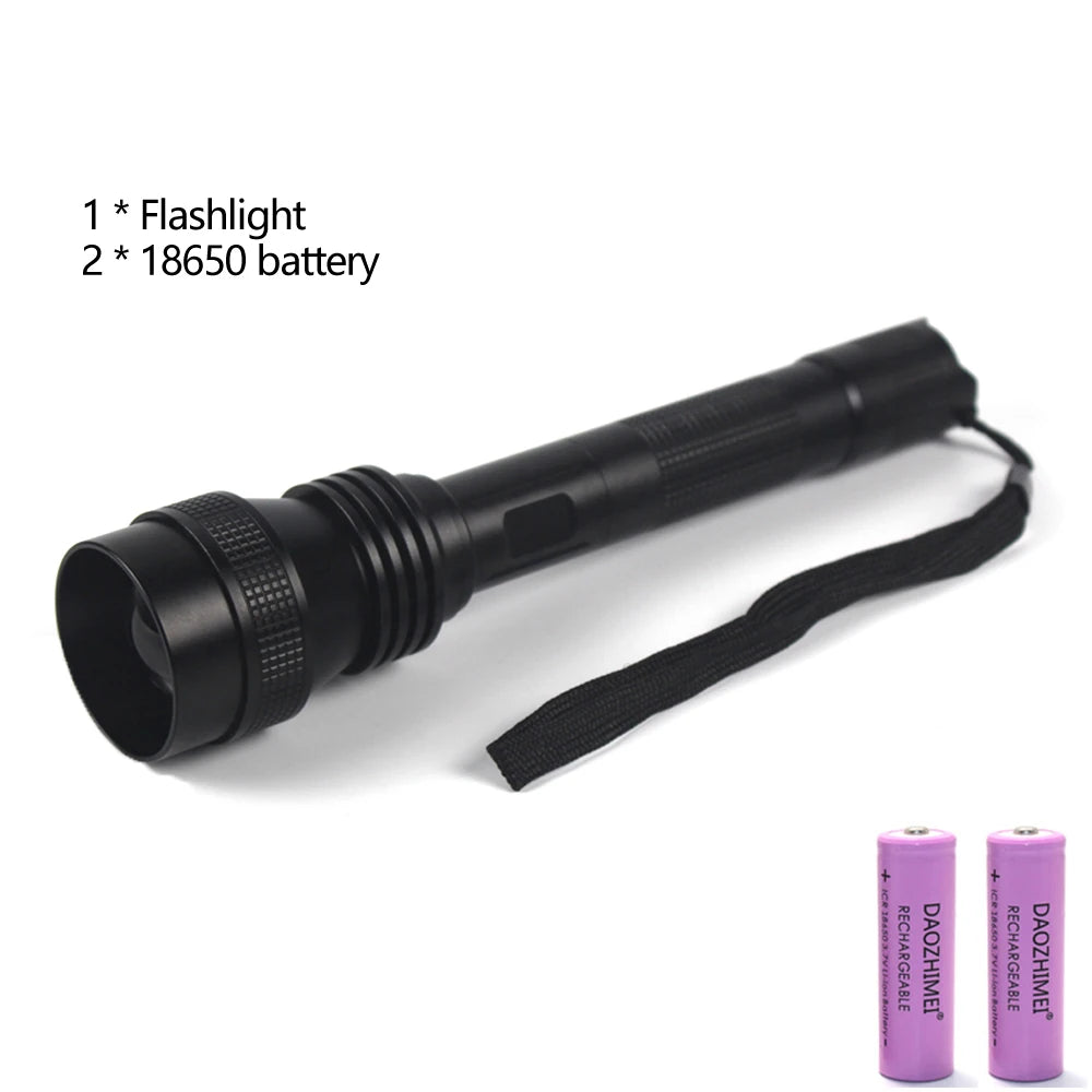 500Yards C14 Tactical Infrared Flashlight IR 850nm 940nm LED Zoomable 1 Modes Hunting Torch 18650 Night Vision infrared Device