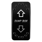 12V/24V Waterproof DPDT Momentary Rocker Switch ON-OFF-ON Arrows Winch In/Out Up/Down Toggle for Jeep, Dump Trailer, Truck, Boat