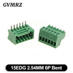 5Set/lot 15EDG 2.54mm PCB Seal Screw Terminal Block 2 ~ 12 Pin KF15EDG 2.54 Male Plug + Female Socket Pin Header Wire Connector