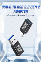 JEYI 5Pcs USB-A to Type-C Extension Adapter USB-C To USB 3.2 10Gbps OTG Coverter For Laptop PC Connector Converte S23 IWatch