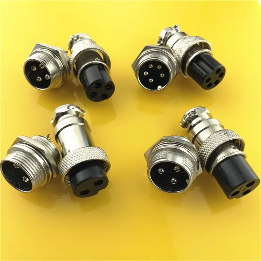GX12 GX16 GX20 2/3/4/5/6/7/8/9/10 Pin Male Female Butting Wire Cable Circular Aviation Socket Plug Panel Connector Dropshipping