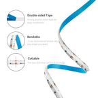 WS2811 DC5V  Addressable COB LED Light Strip WS2812B 720Leds/m High Density Flexible Dream Color FCOB 10mm COB Lights Tape