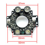4IR LEDs Array Infrared 90 Degrees Bulbs 850nm IR Board Illuminator For CCTV Camera