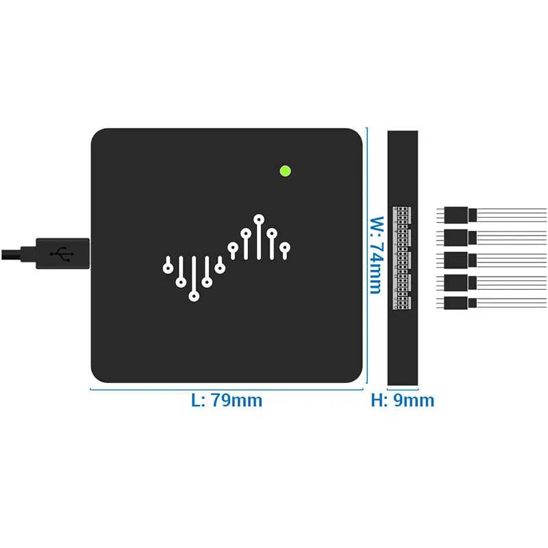 TZT 16-CH Logic Analyzer 1GHz Sample Rate USB 3.0 Bandwidth 5Gbps Maximum DSLogic U3Pro16/32