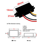 12V to 5V 3A Converter DC-DC Step Down Module Power Adapter USB-A Female/Type C/dual USB/open Wire Connector Low Heat Waterproof