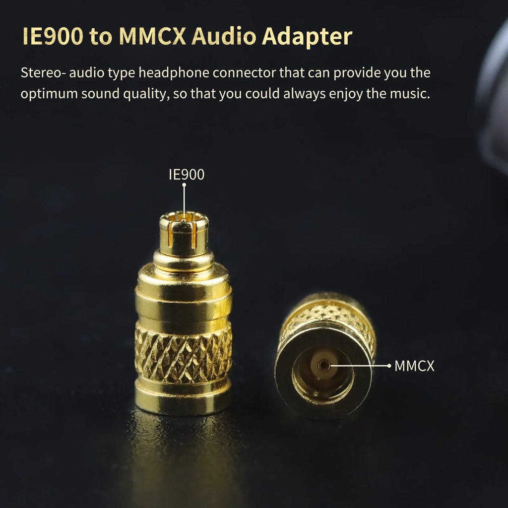 OKCSC HIFI Earphone Connecter for MMCX Female to IE900 Male Adapter for SENNHEISER IE200/IE300/IE600/IE900/AKG N5005/N30/N40