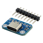 USB TYPE-C conversion board 2.54MM CC1 CC2 5.1K pull-down resistor connection