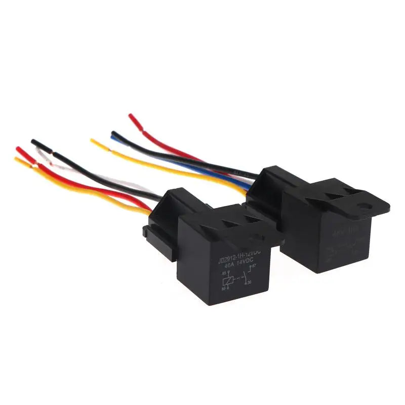 12/24/36/48/60/72V 4Pin 5Pin 40A Automotive Relay With Interlocking Socket Heavy Duty For Truck Car Van Moto Boat Relay