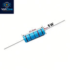 10pcs 5W Metal Film Resistor color Ring Power Resistor 0.1 0.2 0.12R 0.22 2 3M 3.3 4.7 10R 47 100 470 1K 2.2 22K 33 4.7K 100KOhm