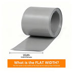 1/5m PVC Heat Shrink Tube Width 50mm ~ 450mm Grey 18650 Lipo Battery Pack Insulated Cable Sleeve Protection Battery Film Wrap