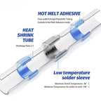 10/30/50PCS Waterproof welding heat shrinkable wire connector soldering sleeve wire terminal kit marine insulation