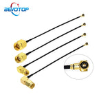 2PCS/lot MHF4 to SMA Jumper RP-SMA/ SMA Male to IPX-4 MHF4 Female Jack WIFI Antenna Extension Pigtail RG113 RF1.13 Cable Adapter