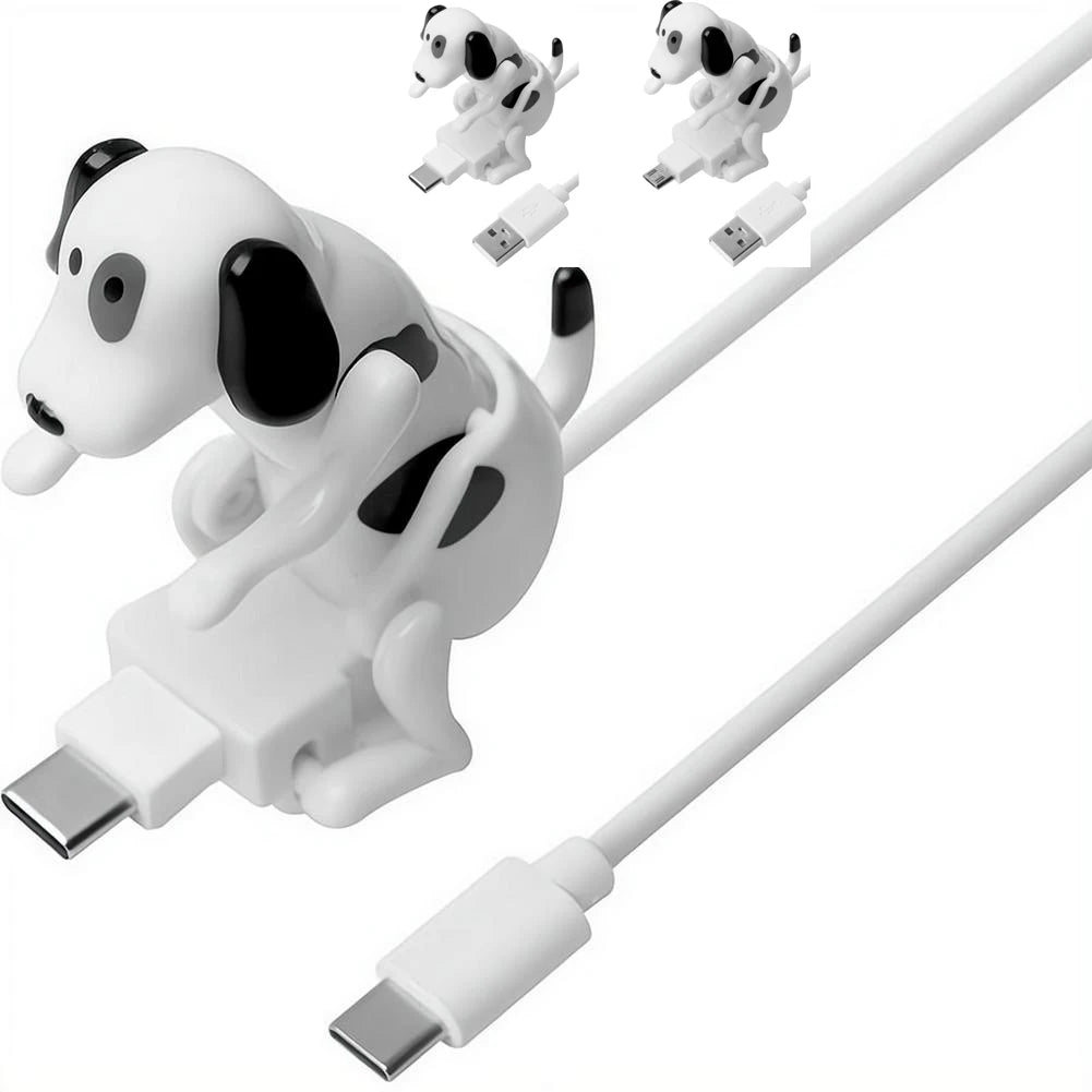 Cute Funny Dog Humping Phone Charging Cable Smartphone To Micro USB Type-C Data For Android Type-C Mobile Phone Charging