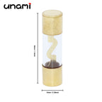 5Pcs 10x38mm Gold Plated Glass AGU Fuse 10A 15A 20A 25A 30A 40A 50A 60A 70A 80A 100A Car Audio Amp Amplifier Car Fuses