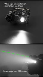 WADSN DBAL A2 Dbal-a2 Full Function Red Green Blue IR Laser Strobe Flashlight with Light Point Zero Adjustment for 20mm Rail