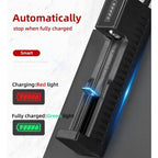 Dual 18650 Lithium Battery Charger for 18650 14650 Charging 4.2 / 3.7 V Rechargeable Battery Charger 1 / 2 / 4 Slots