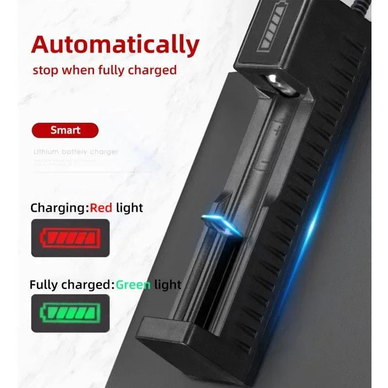 Dual 18650 Lithium Battery Charger for 18650 14650 Charging 4.2 / 3.7 V Rechargeable Battery Charger 1 / 2 / 4 Slots