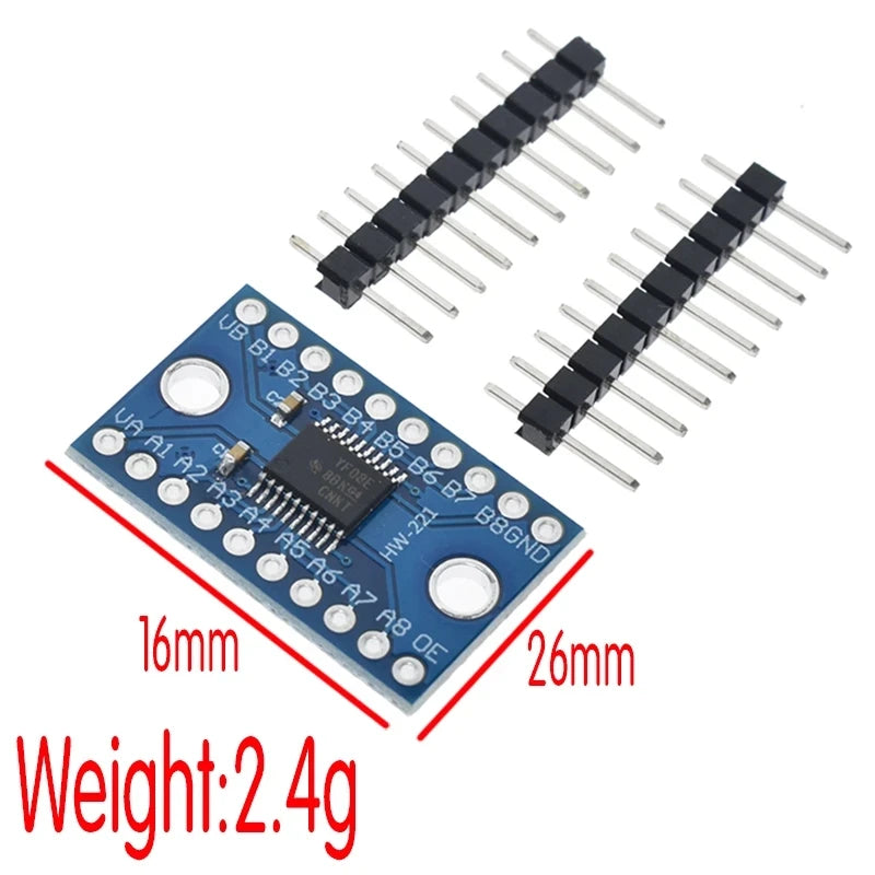 5Pcs TXS0108E 8 Channel Logic Level Converter Bi-Directional High Speed Full Duplex Shifter 3.3V 5V for Arduino Raspberry Pi