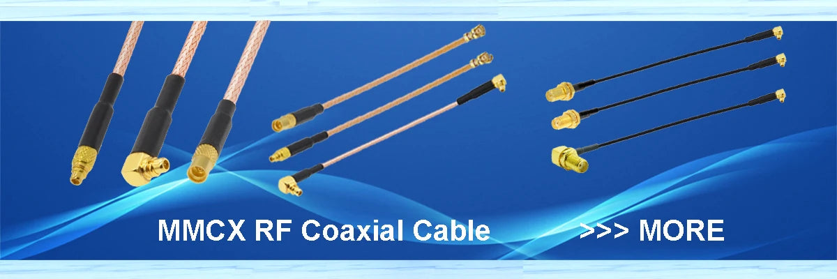 2PCS MMCX to SMA/RP-SMA Female Flange Panel Mount RG316 Pigtail FPV Antenna Extension Cord for TBS Unify PandaRC VTX