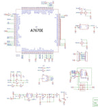 SIMCOM A7670E MASA 4G Cat1 With GSM GPS Module Development Core Board A7670E-MASA A7670E-LASA TTL Serial Port USB 4G GPS Antenna