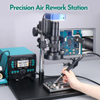 YIHUA 992D-II Precision Hot Air  Rework Station 210 245 Soldering Iron Station for Microscope Soldering Electronics Repair PCB