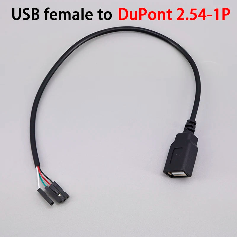 USB Male Female Terminal Data Line To Head JST 1.25/ZH1.5/PH2.0/XH2.54-4Pin Adapter Extension Touch Screen Cord