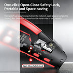 Kebidumei RJ45 Crimp Tool Kit CAT7 Cat6 Cat5 Cat5e 8P6P Crimping Tool Connector Wire Stripping All-in-1 Cable Crimper with Blade