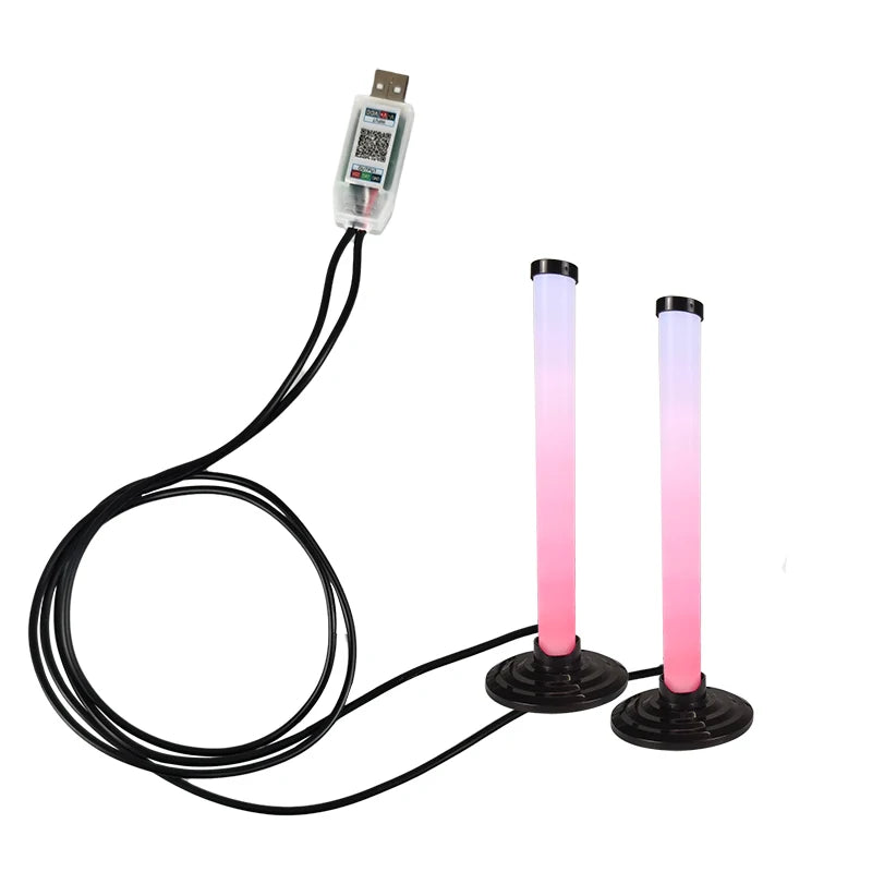 RGB Ambient Light Bluetooth Double-sided Luminous 24 Key Remote Control Intelligent App LED Desktop Light Ambient Light