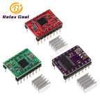 A4988 DRV8825 3D Printer Parts StepStick Stepper Motor Driver Module with Heat Sink Carrier Reprap RAMPS 1.4 Compatible Arduino