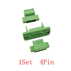 1Set 3.81mm Pitch Screw Terminal Block 2/3/4/5/6/7/8/9/10/12 Pin Through-wall Pluggable Plug Terminal Blocks Connector 15EDGWC