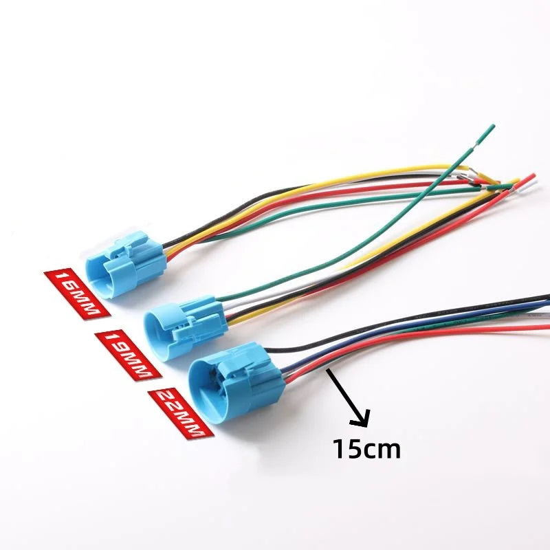 push button switch Two/three color, light metal 16 19 22mm self-locking/reset waterproof hotel doorbell customization latching