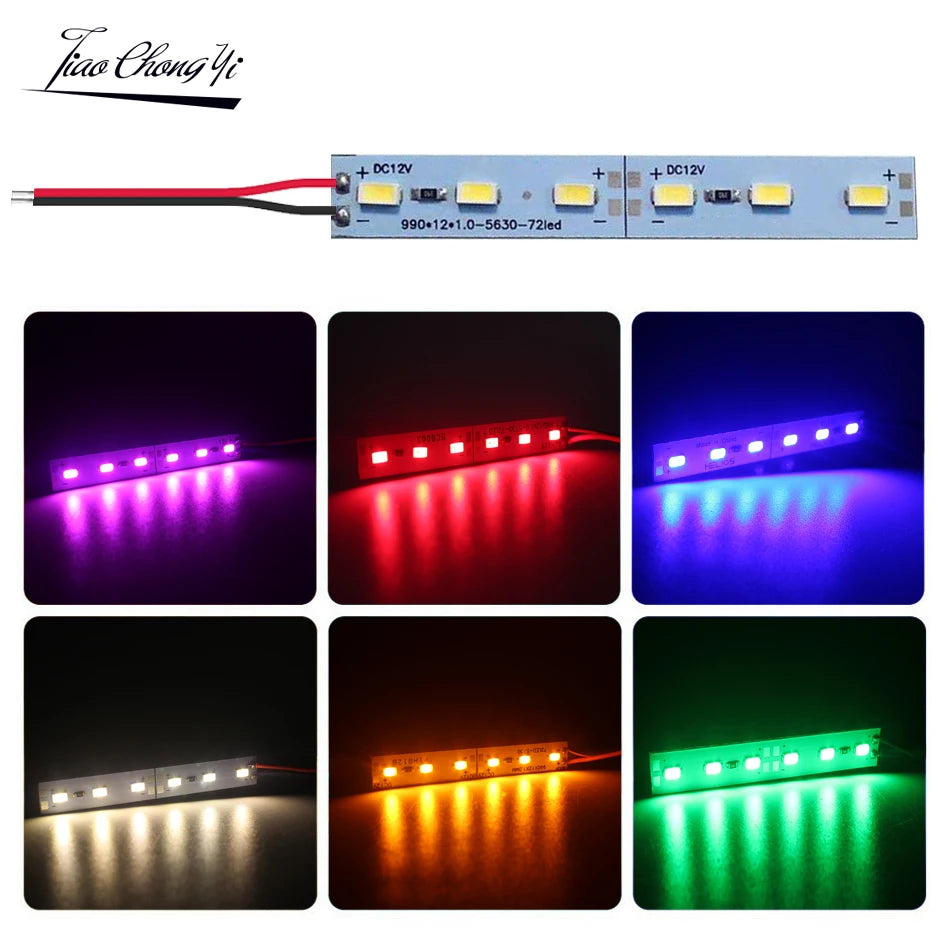 2PCS 8cm Hard LED Light Strip DC5V DC12V 6LEDs DC24V 12LEDs LED Bar Lights 5630 5730 LED Hard Strip Warm White Red Green Blue