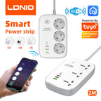 LDNIO Smart Plug Power Strip Tuya Wifi Remote Control Timer Socket Line Filter Smart Home Switch EU KR UK US Outlet USB Adaptor