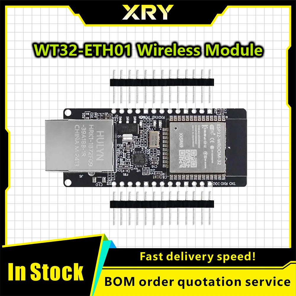 WT32-ETH01 Embedded Serial Port Networking Bluetooth-compatible Ethernet WIFI Combo Gateway MCU ESP32 Wireless Module WT32 ETH01