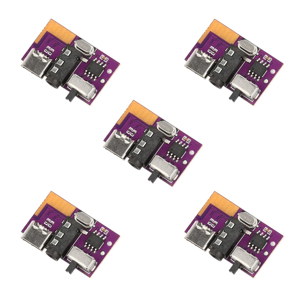 1-10 PCS DIY BT Audio Receiver Board DC 3.5V-5V 5W Mono Amplifier Decoder Board MP3 Player TWS 3.5mm AUX Speaker Stereo Module