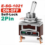 High Current Rocker Switch 2/3/4/6/8/9/12Pin Self Reset/Self-locking Toggle Switch Copper Pin 32A 250VAC Power Button Switch